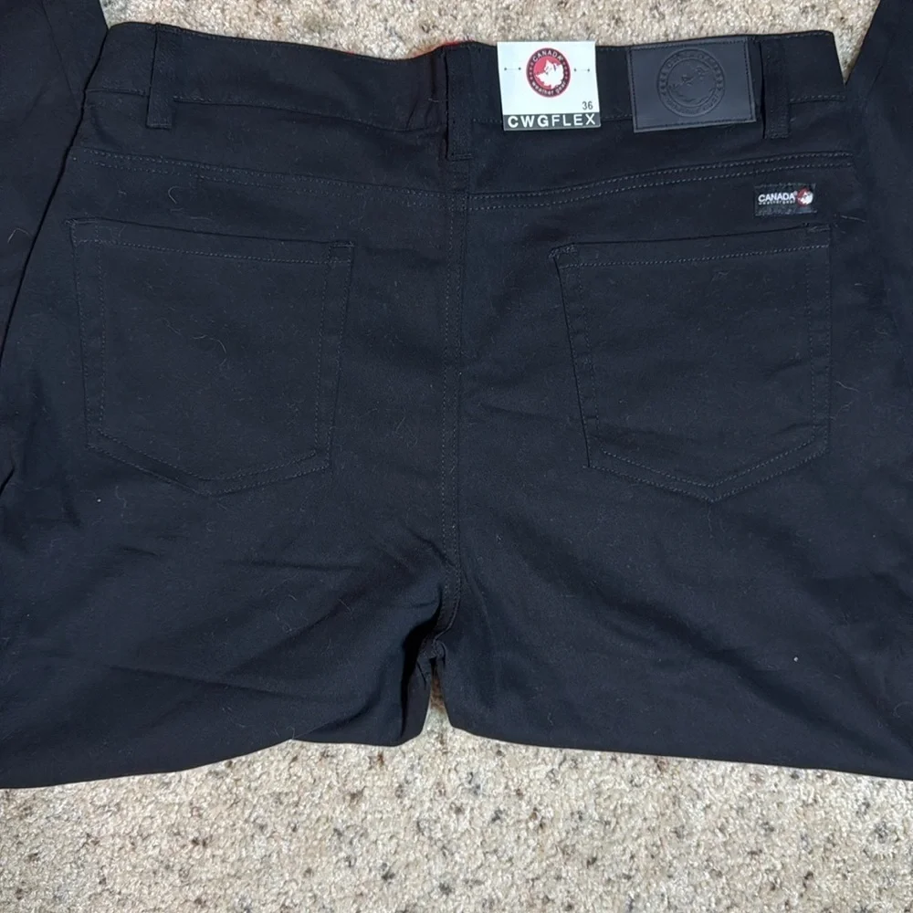 Canada Weather gear black authentic Heritage sport pants size 36 NWT